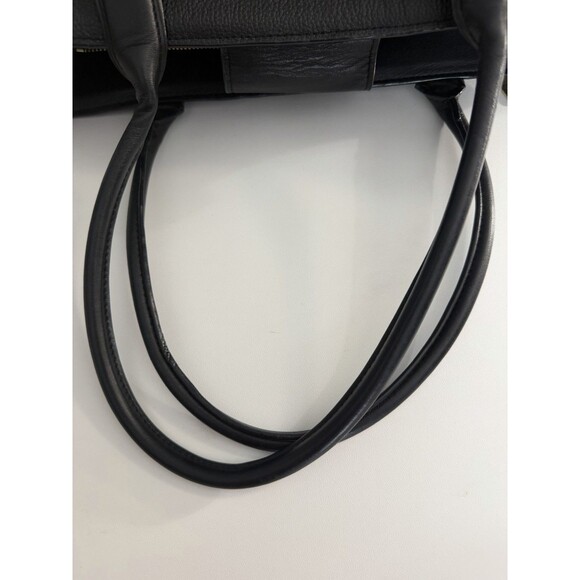 Coach Swagger Carryall Satchel Shoulder Bag Black Pebbled Leather Handbag - Picture 12 of 16